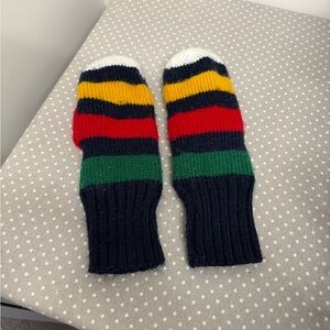 Colorful Striped Knit Mittens, Hudson’s Bay style